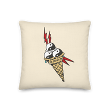Load image into Gallery viewer, Ying yang Ice Cream Cone Pillow 18x18