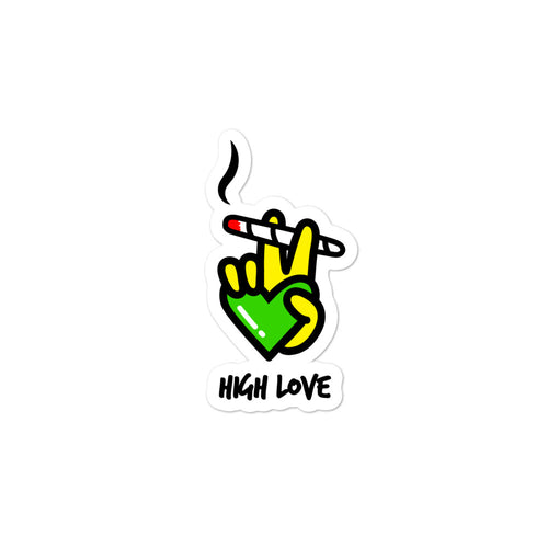 High Love Die Cut Sticker